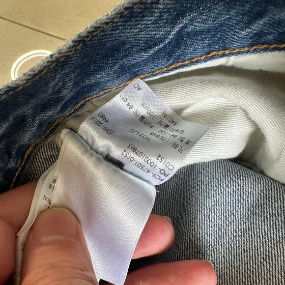 Levi's Vintage Clothing LVC 1947 501xx Selvedge Straight Leg Denim Jeans 33x32 - Picture 9 of 9